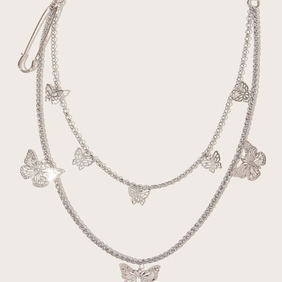 Butterfly Silver Chain. - Picture 2 of 2